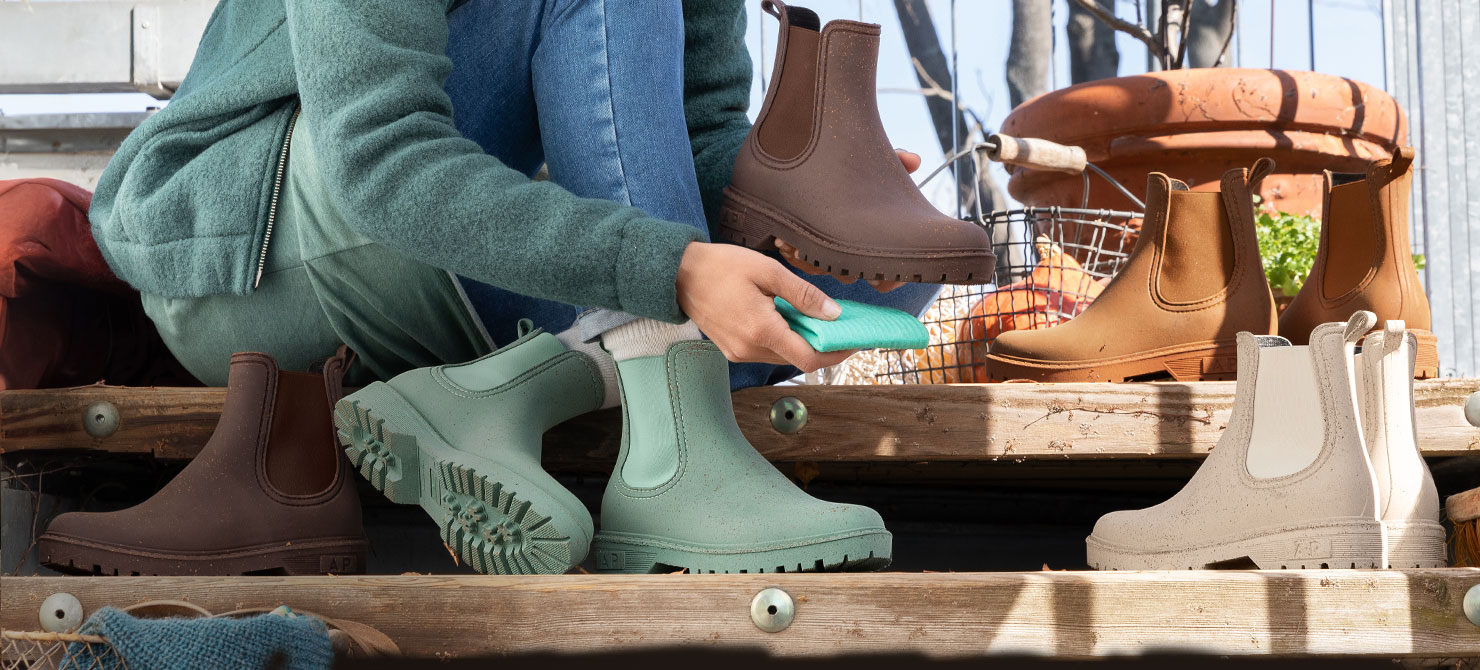 Hier geht es zu den nachhaltigen Damenschuhen.