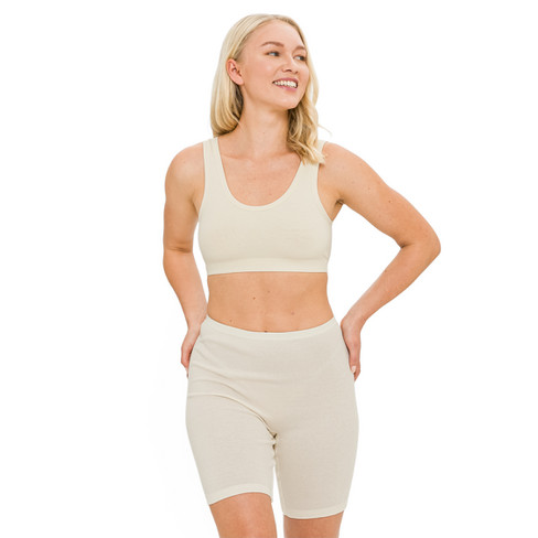 Bustier aus Bio-Baumwolle mit Elastan, natur