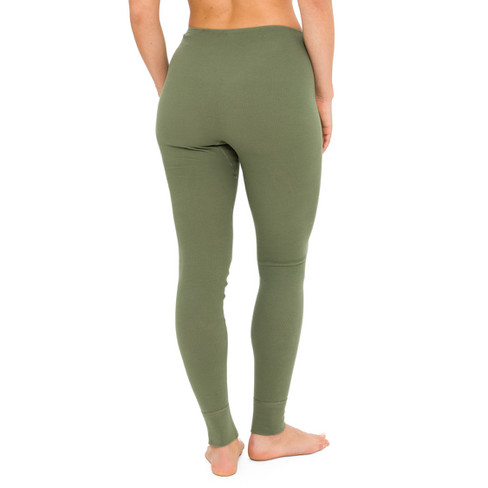 Leggings aus reiner Bio-Baumwolle, olive