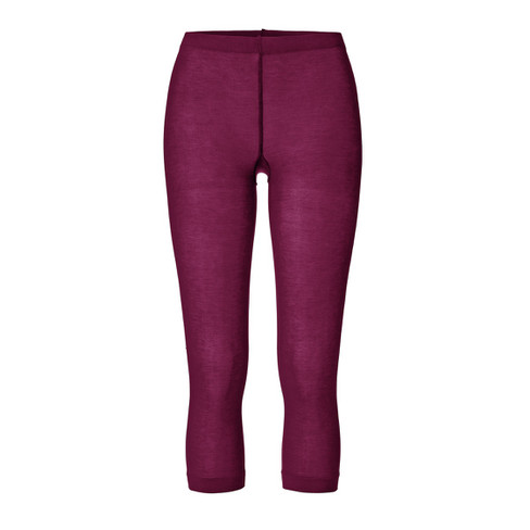 7/8-Leggings aus Bio-Baumwolle und Elastan, cassis