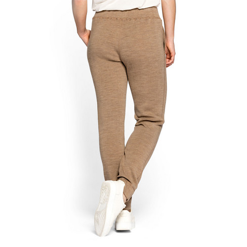 Wolljerseyhose aus reiner Bio-Merinowolle, camel