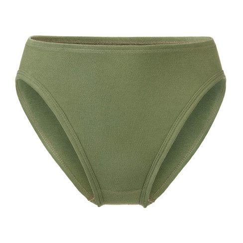 Slip aus reiner Bio-Baumwolle, olive