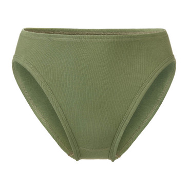 Slip aus reiner Bio-Baumwolle, olive