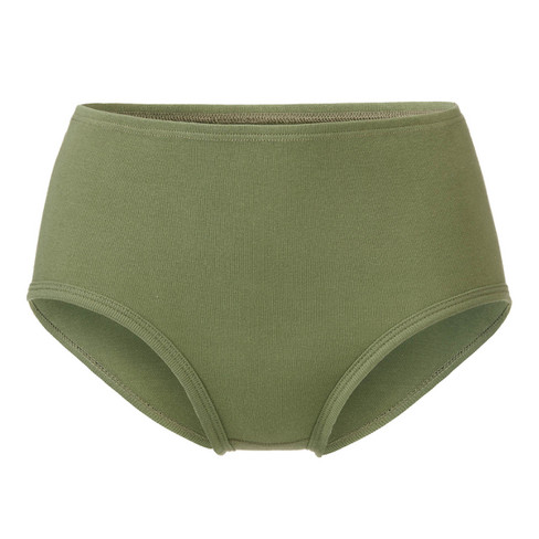 Taillenslip aus reiner Bio-Baumwolle, olive